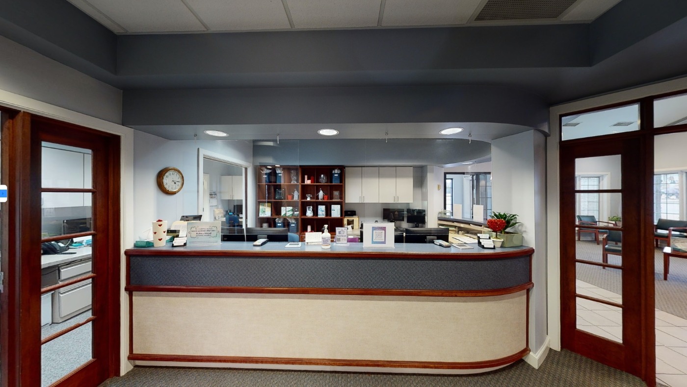 Welcoming Broken Arrow dental office reception desk