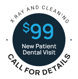 $99 Limited Exam and XRay stamp