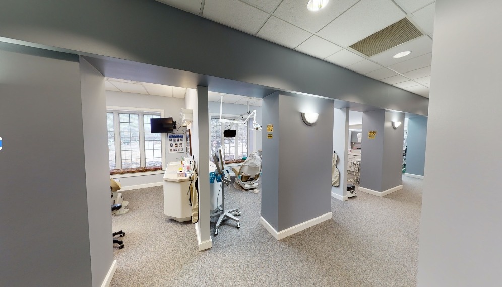 Row of dental treatment rooms